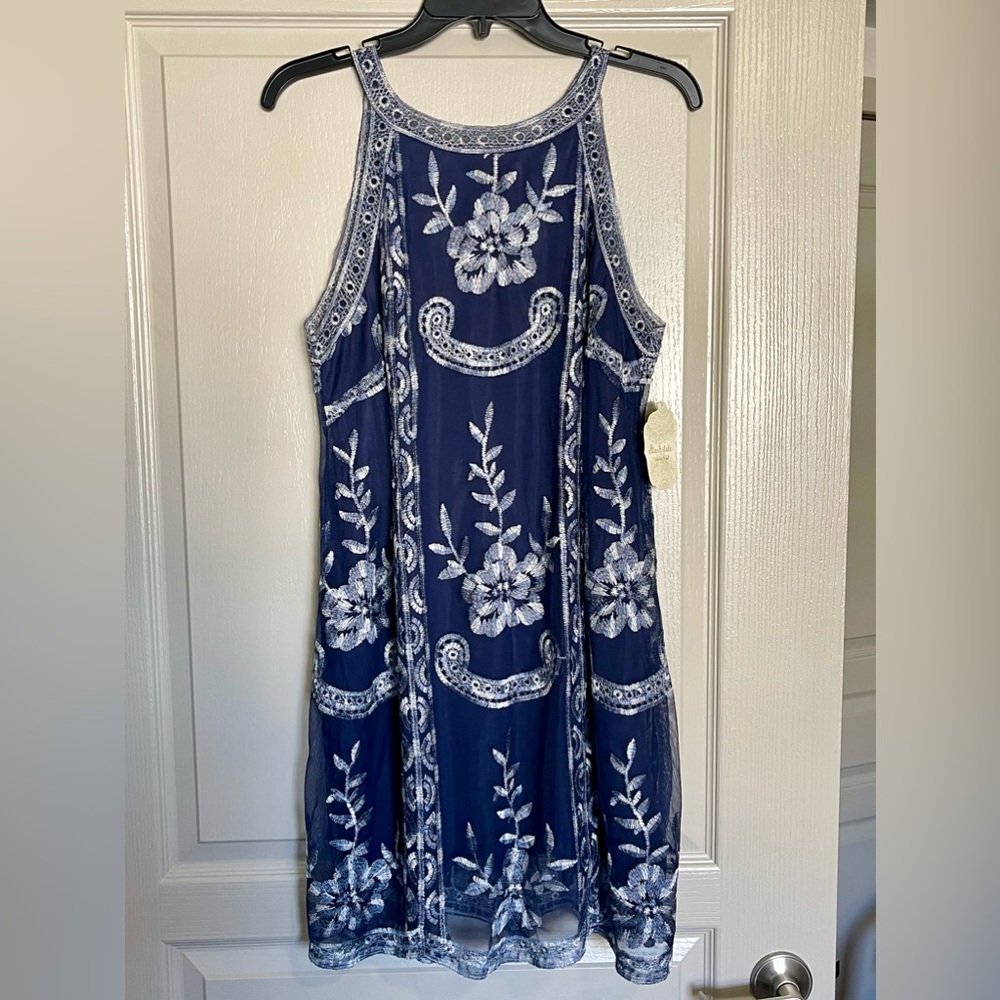 Altar’s State Coco Embroidered mini dress NEW WITH TAGS